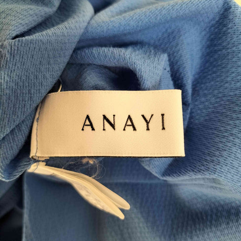 アナイ ANAYI サッカーストレッチパフ袖ワンピース レディース JPN:38